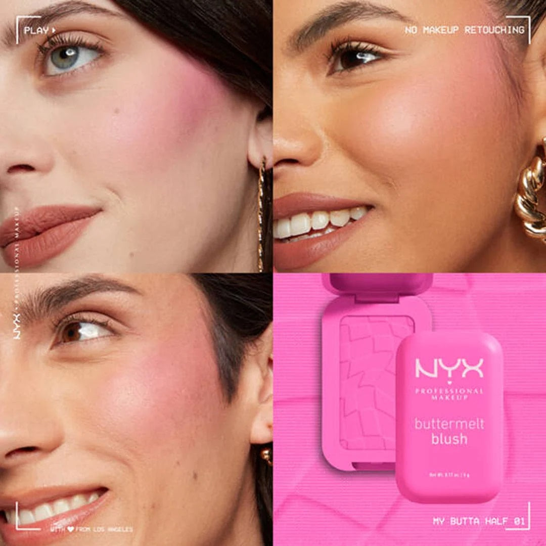 NYX Buttermelt Blush - 01 My Butta Half